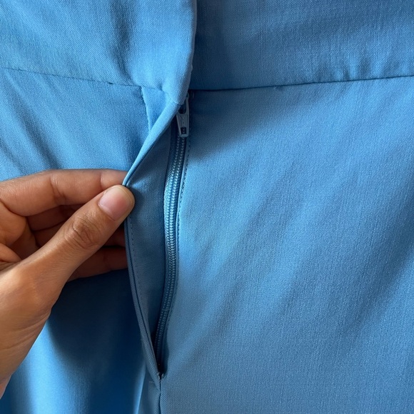 Theory Blue Virgin Wool Dress Pants Size 12 - Picture 3 of 13